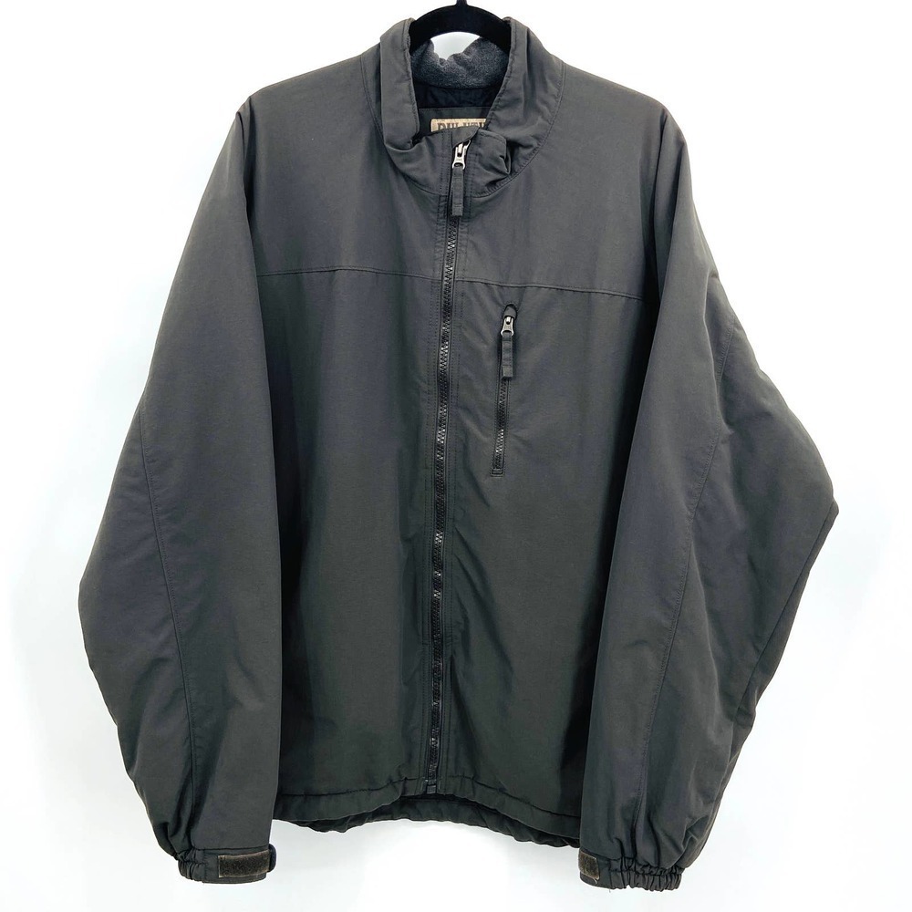 DULUTH Men's Gray Full Zip Heavy Waist Cinch Outdoor Jacket Size XL
